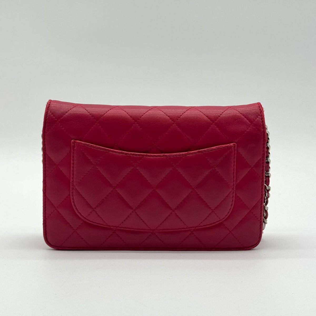 Chanel First Come Served Chain Wallet Lambskin Quilted CC Logo Shoulder Bag — view 2