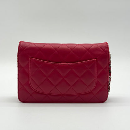 Chanel First Come Served Chain Wallet Lambskin Quilted CC Logo Shoulder Bag — view 2