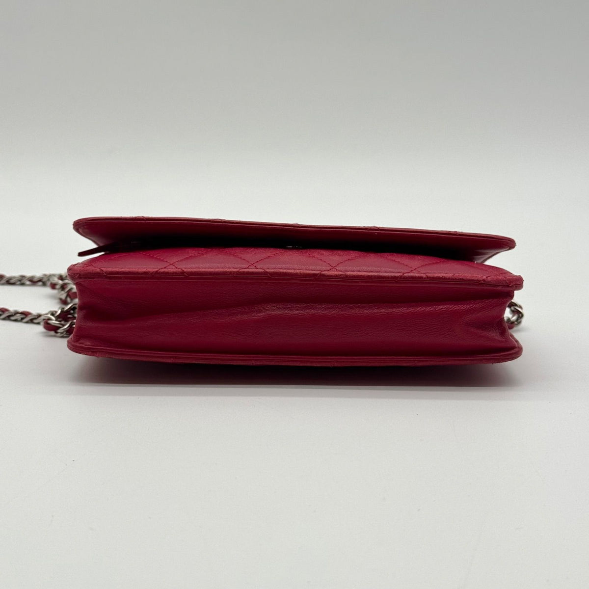 Chanel First Come Served Chain Wallet Lambskin Quilted CC Logo Shoulder Bag — view 6