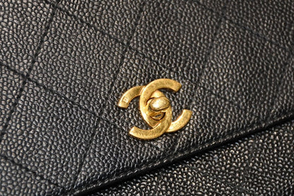 Chanel Wild Stitch Handbag Top Handle Lambskin Black Gold — view 4
