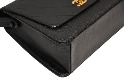 Chanel Wild Stitch Handbag Top Handle Lambskin Black Gold — view 7
