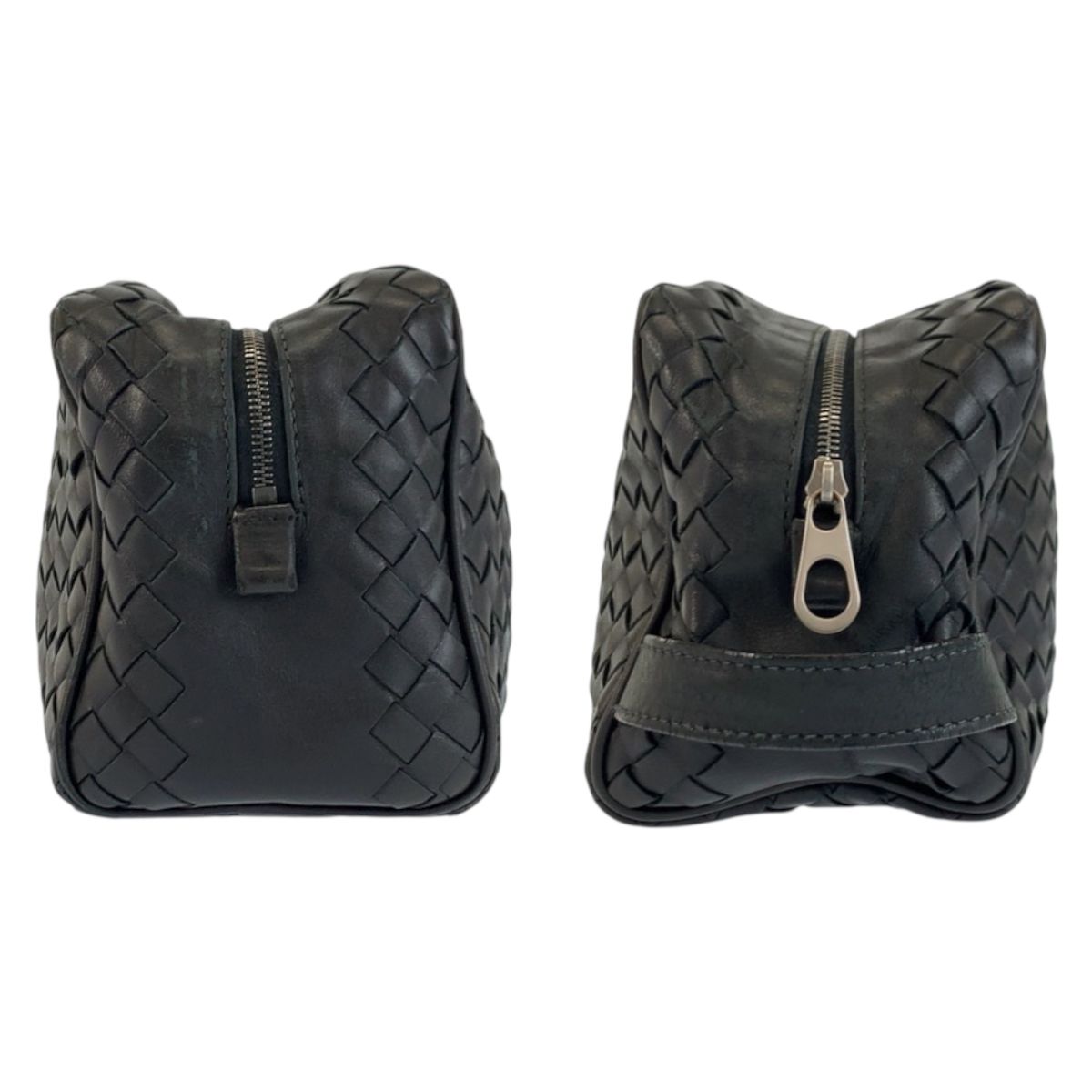 Bottega Veneta Black Leather Clutch — view 6