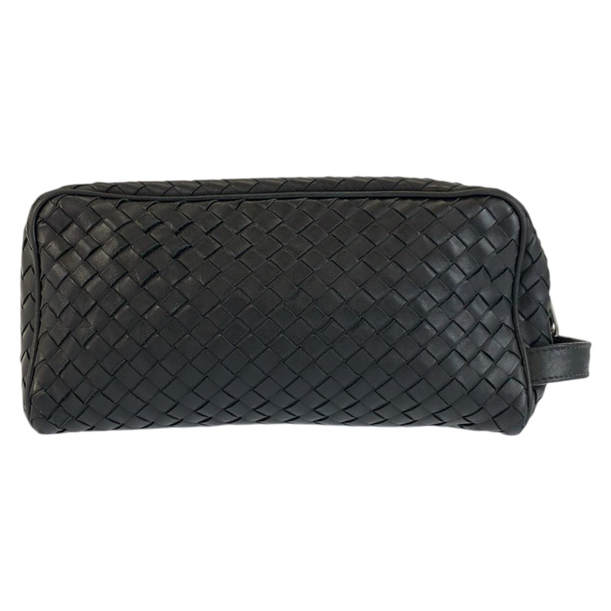 Bottega Veneta Black Leather Clutch — view 2