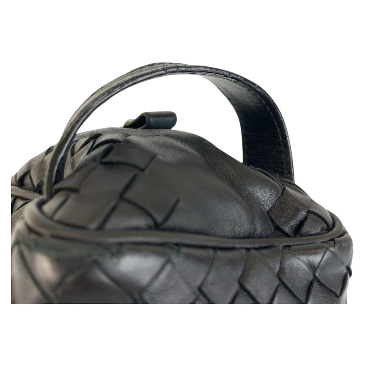 Bottega Veneta Black Leather Clutch — view 7