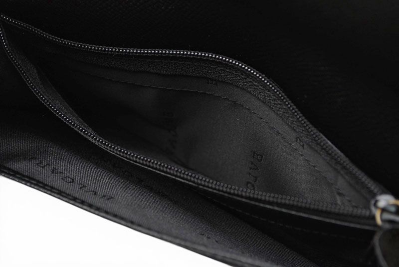Bvlgari Classico Bifold Wallet Gray Leather Black Silver — view 7