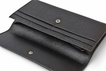 Bvlgari Classico Bifold Wallet Gray Leather Black Silver — view 8