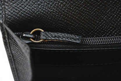 Bvlgari Classico Bifold Wallet Gray Leather Black Silver — view 5