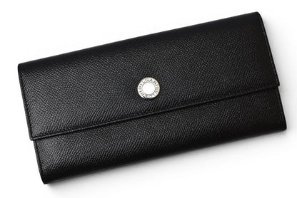 Bvlgari Classico Bifold Wallet Gray Leather Black Silver — view 2