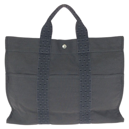Hermes Her Line Gray Silver Polyamide Polyester Tote — view 2