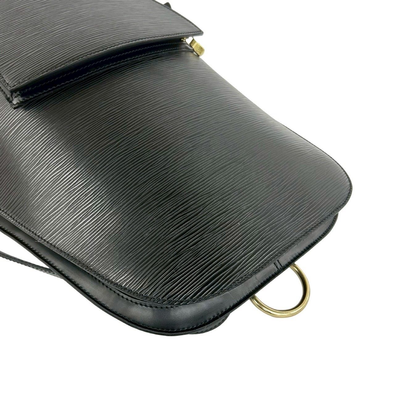 Louis Vuitton with Key Vintage Gobelin Epi Leather Backpack Noir — view 4