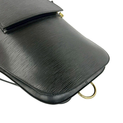 Louis Vuitton with Key Vintage Gobelin Epi Leather Backpack Noir — view 4