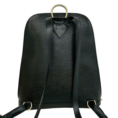 Louis Vuitton with Key Vintage Gobelin Epi Leather Backpack Noir — view 3