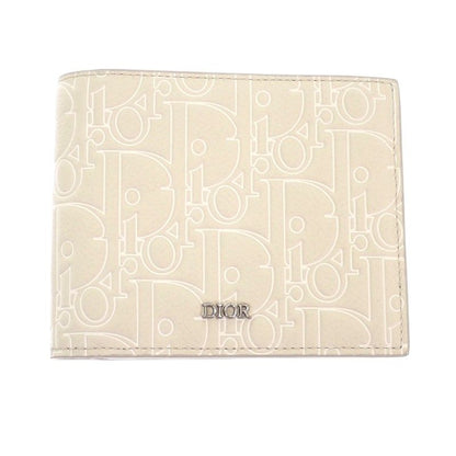 Dior Gravity Bifold Wallet Calf Beige