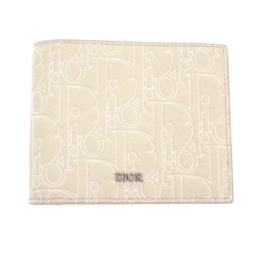 Dior Gravity Bifold Wallet Calf Beige