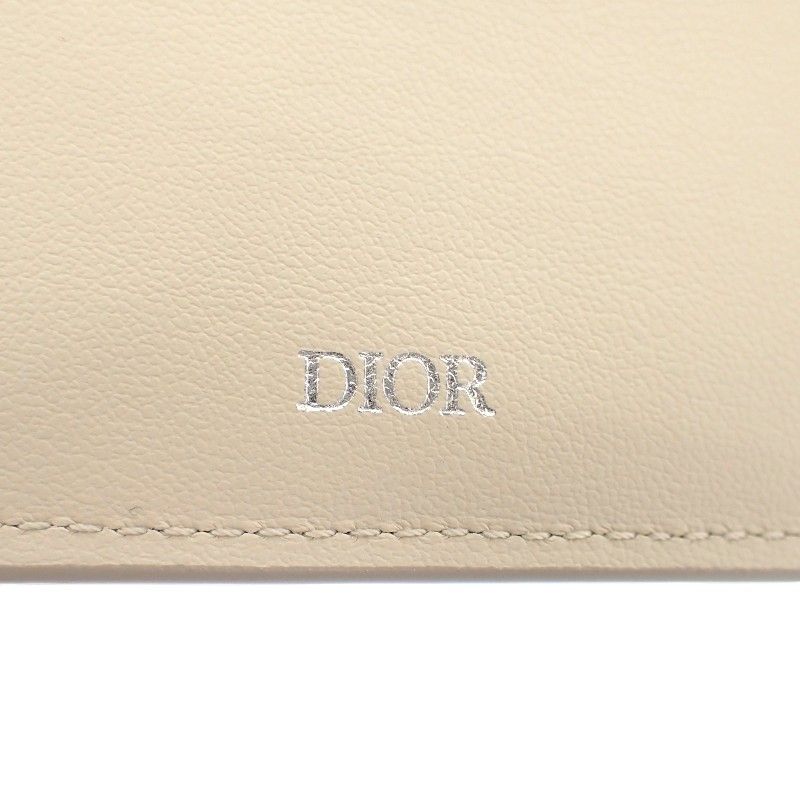 Dior Gravity Bifold Wallet Calf Beige — view 9