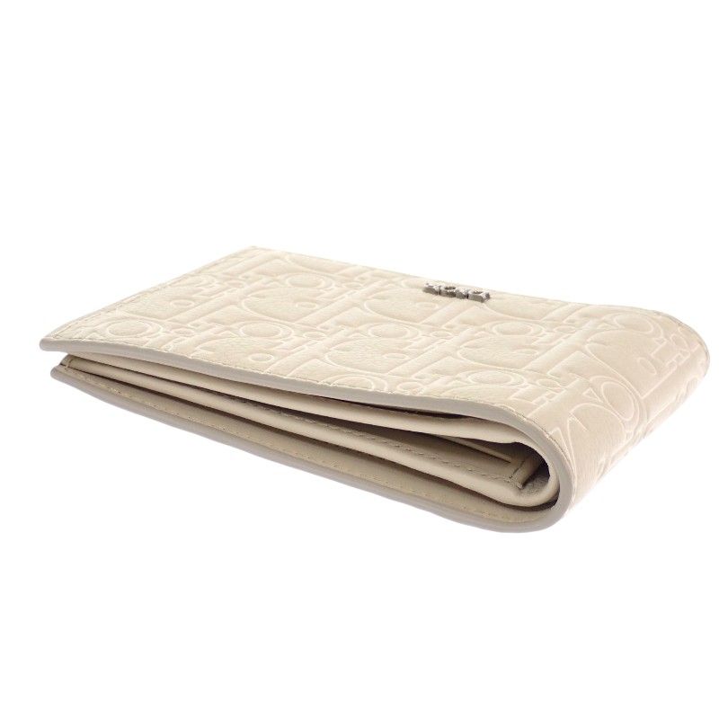 Dior Gravity Bifold Wallet Calf Beige — view 6