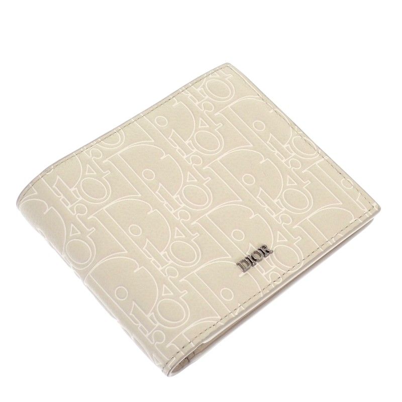 Dior Gravity Bifold Wallet Calf Beige — view 3