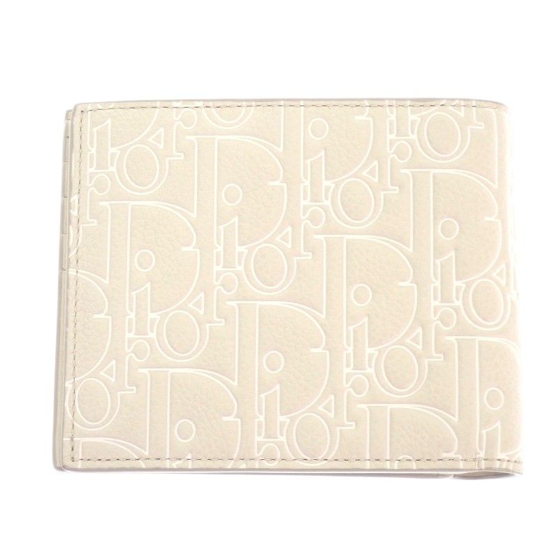 Dior Gravity Bifold Wallet Calf Beige — view 4
