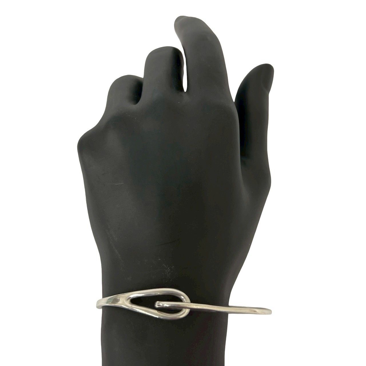 Tiffany & Co Vintage Double Loop Bangle 925 Sterling Silver Bracelet — view 2
