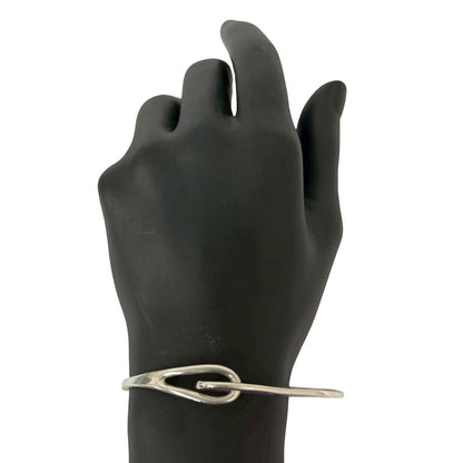 Tiffany & Co Vintage Double Loop Bangle 925 Sterling Silver Bracelet — view 2