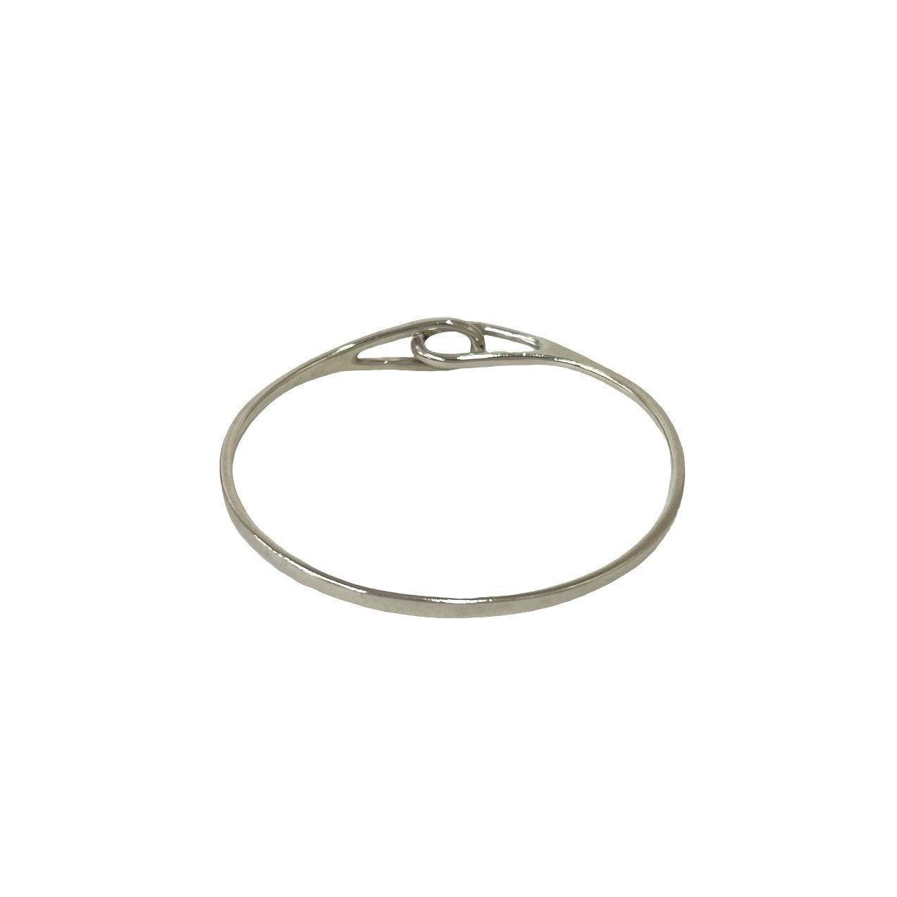 Tiffany & Co Vintage Double Loop Bangle 925 Sterling Silver Bracelet — view 6