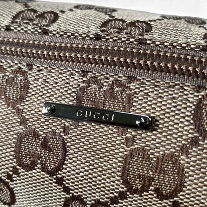 Gucci Sherry Line Pouch GG Logo Canvas Beige — view 8