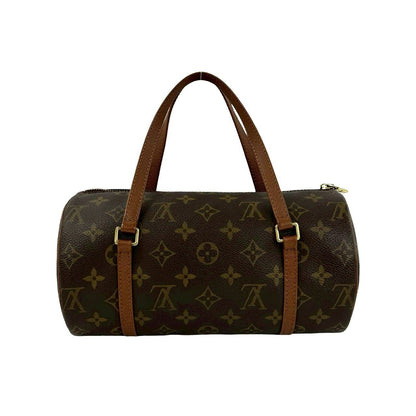 Louis Vuitton Vintage Papillon 25 Monogram Leather Mini Boston Bag Brown — view 3