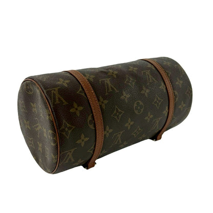 Louis Vuitton Vintage Papillon 25 Monogram Leather Mini Boston Bag Brown — view 7