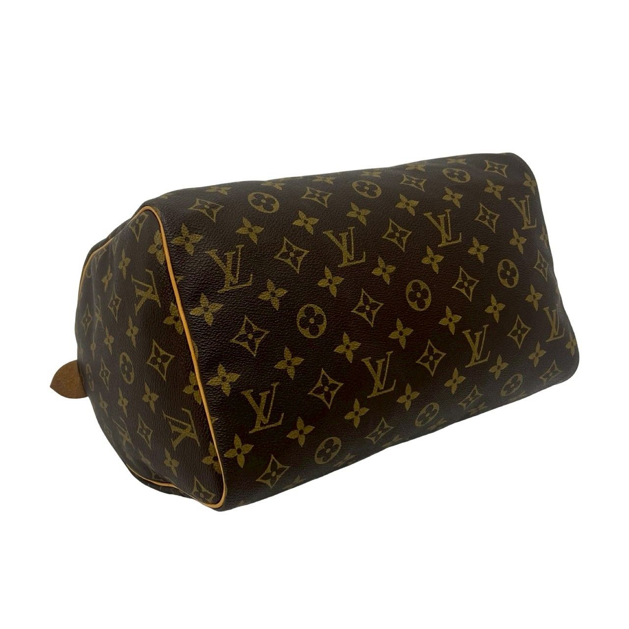 Louis Vuitton Vintage Speedy 30 Monogram Leather Mini Boston Bag Brown — view 7