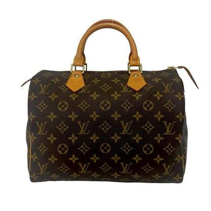 Louis Vuitton Vintage Speedy 30 Monogram Leather Mini Boston Bag Brown — view 3