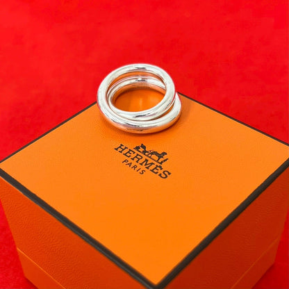 Hermes Vertiges Ring 925 Sterling Silver