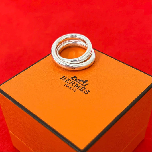 Hermes Vertiges Ring 925 Sterling Silver