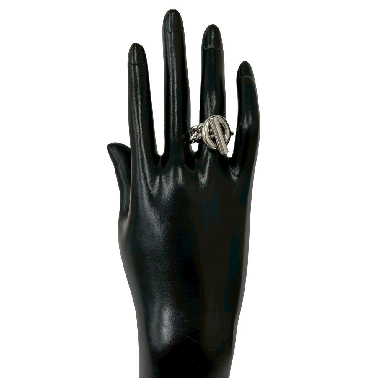 Hermes Croisette Ring 925 Sterling Silver — view 2