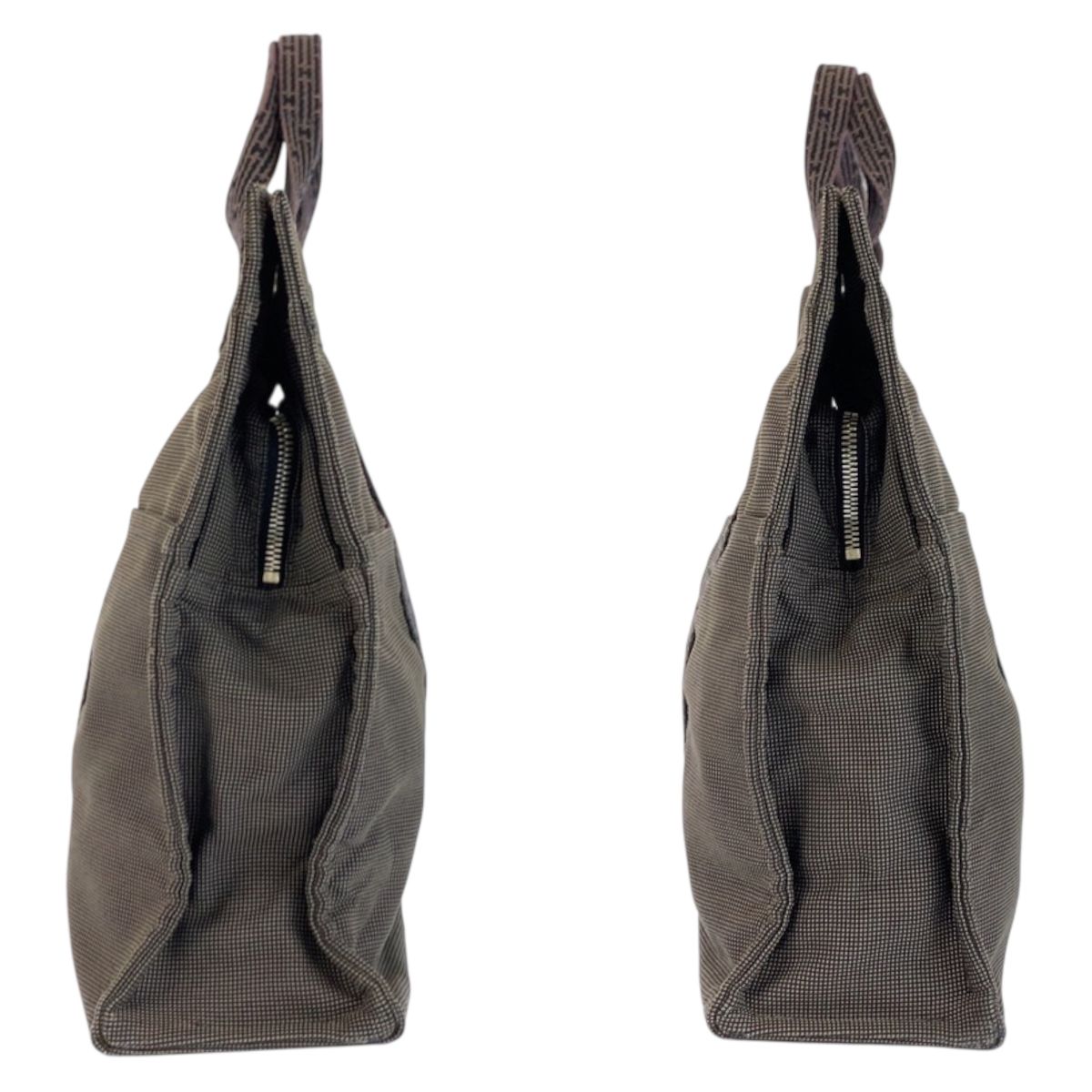 Hermes Her Line Gray Silver Polyamide Polyester Tote — view 8