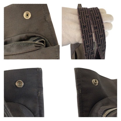 Hermes Her Line Gray Silver Polyamide Polyester Tote — view 6