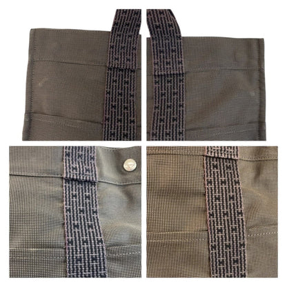 Hermes Her Line Gray Silver Polyamide Polyester Tote — view 5