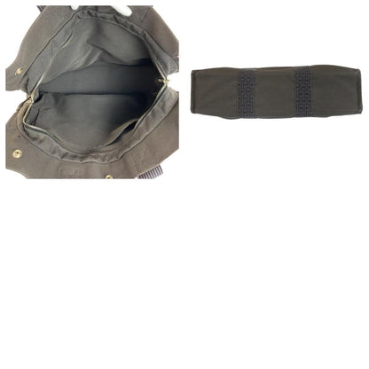 Hermes Her Line Gray Silver Polyamide Polyester Tote — view 9