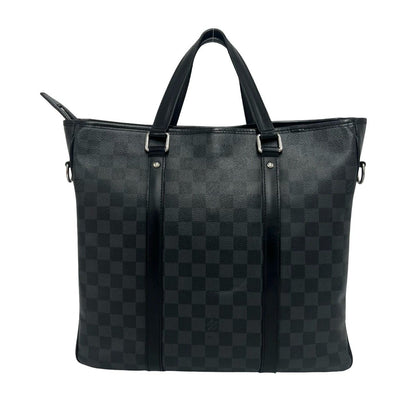 Louis Vuitton Tadao Damier Graphite Leather 2-Way Mini Tote Shoulder Bag Black — view 3