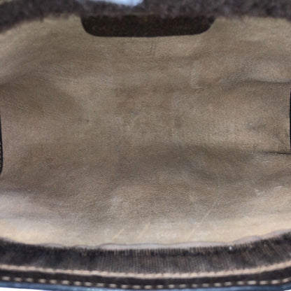 Gucci Vintage Sherry Line Beige Brown GG Supreme Canvas Clutch — view 8