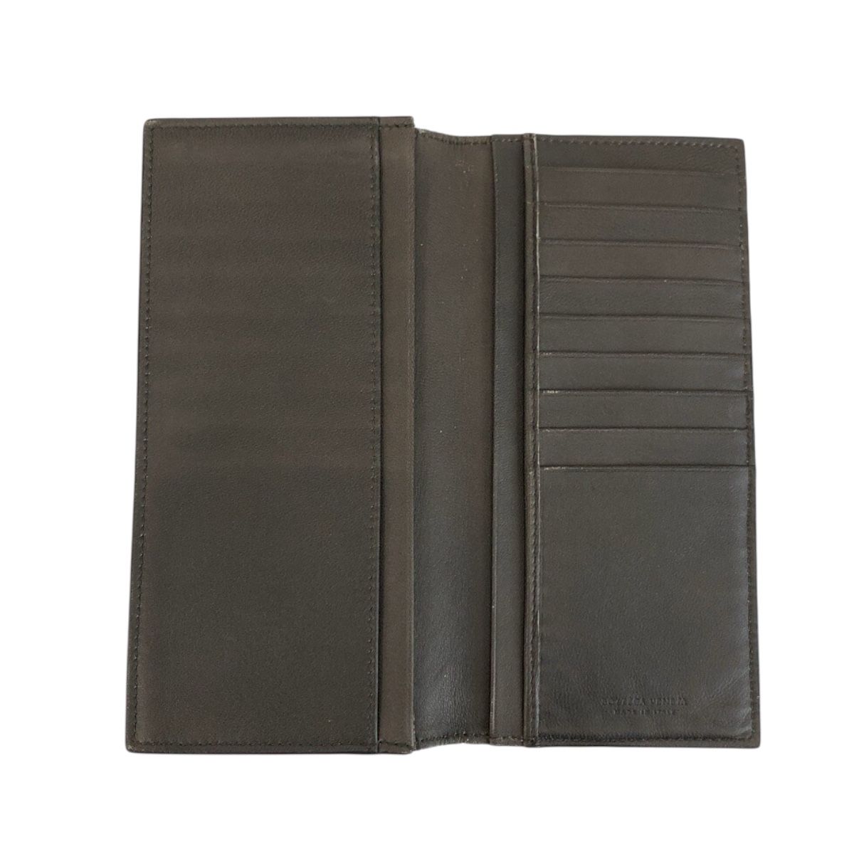 Bottega Veneta Intrecciato Gray Leather Wallet Billfold — view 4