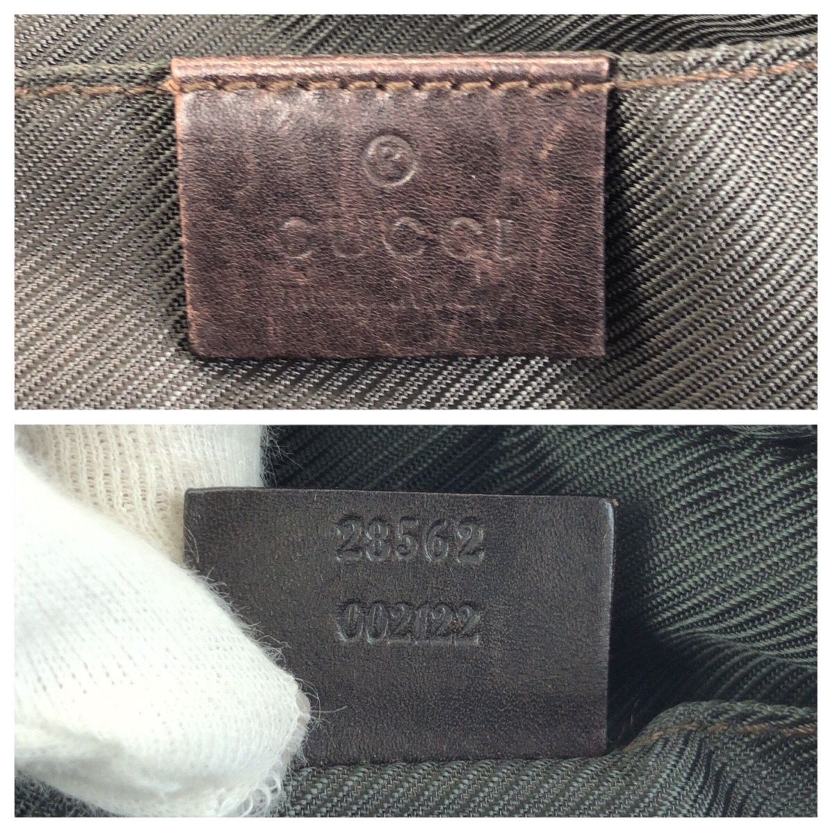 Gucci Dark Brown Silver GG Canvas Leather Shoulder — view 4