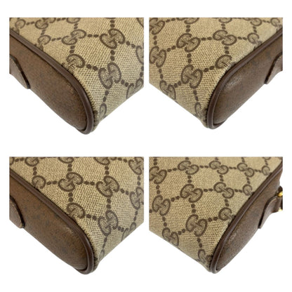 Gucci Vintage Sherry Line Beige GG Supreme Canvas 116 02 089 Shoulder — view 4