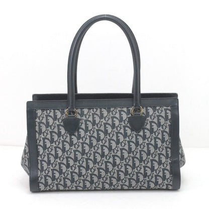Dior Handbag Trotter Canvas Leather Vintage BO B Navy — view 3
