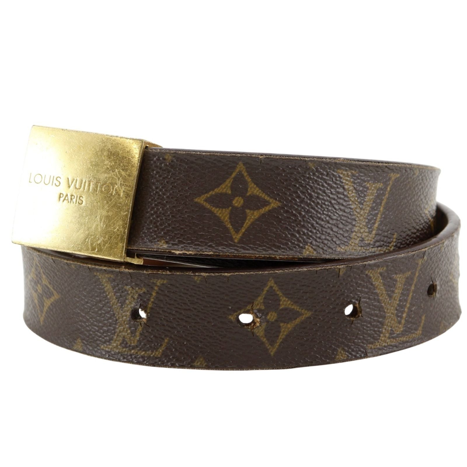 Louis Vuitton Ceinture Carre Monogram Canvas Brown Belt — view 2