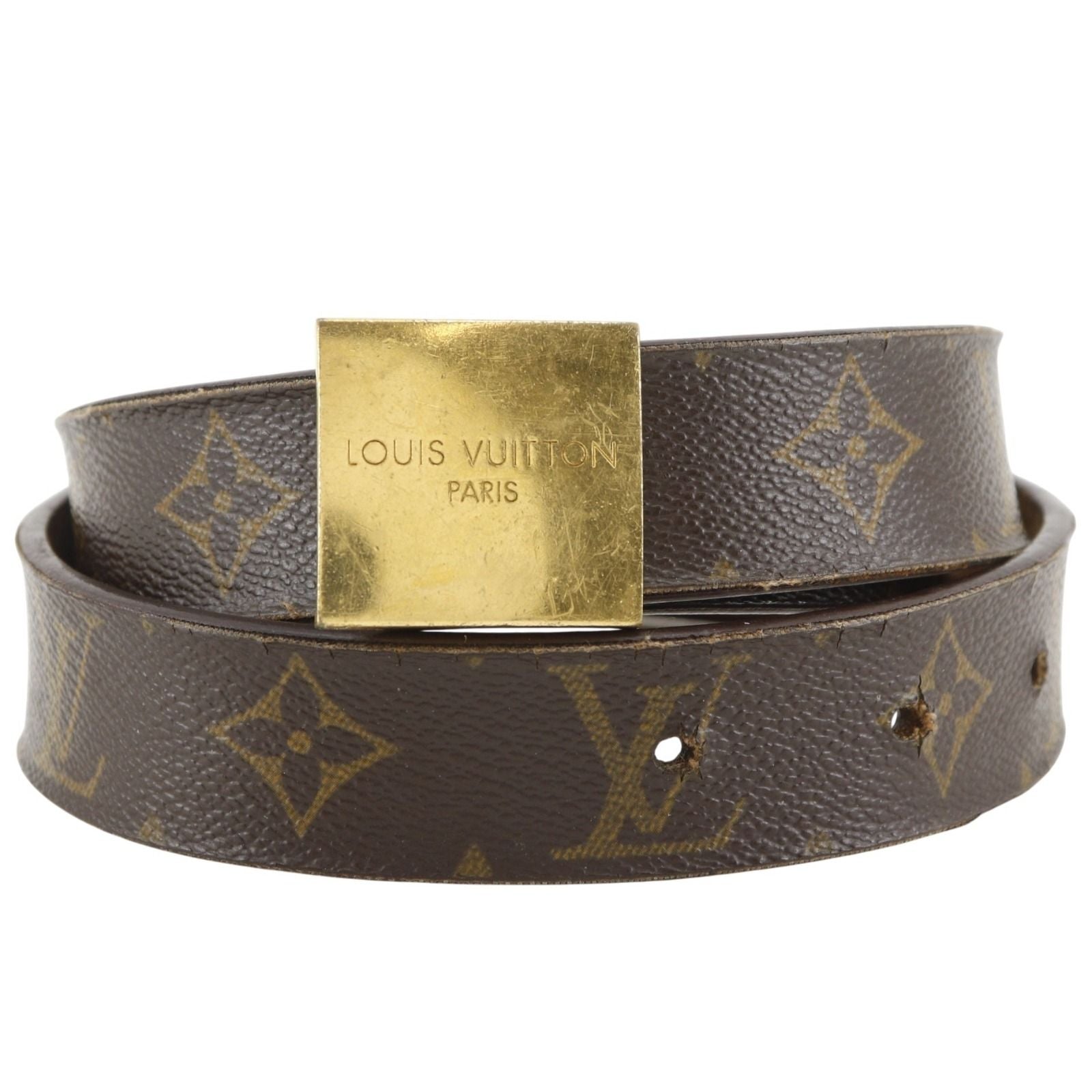 Louis Vuitton Ceinture Carre Monogram Canvas Brown Belt