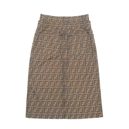 Fendi Vintage Skirt 42 36 28 Zucca Tight — view 2