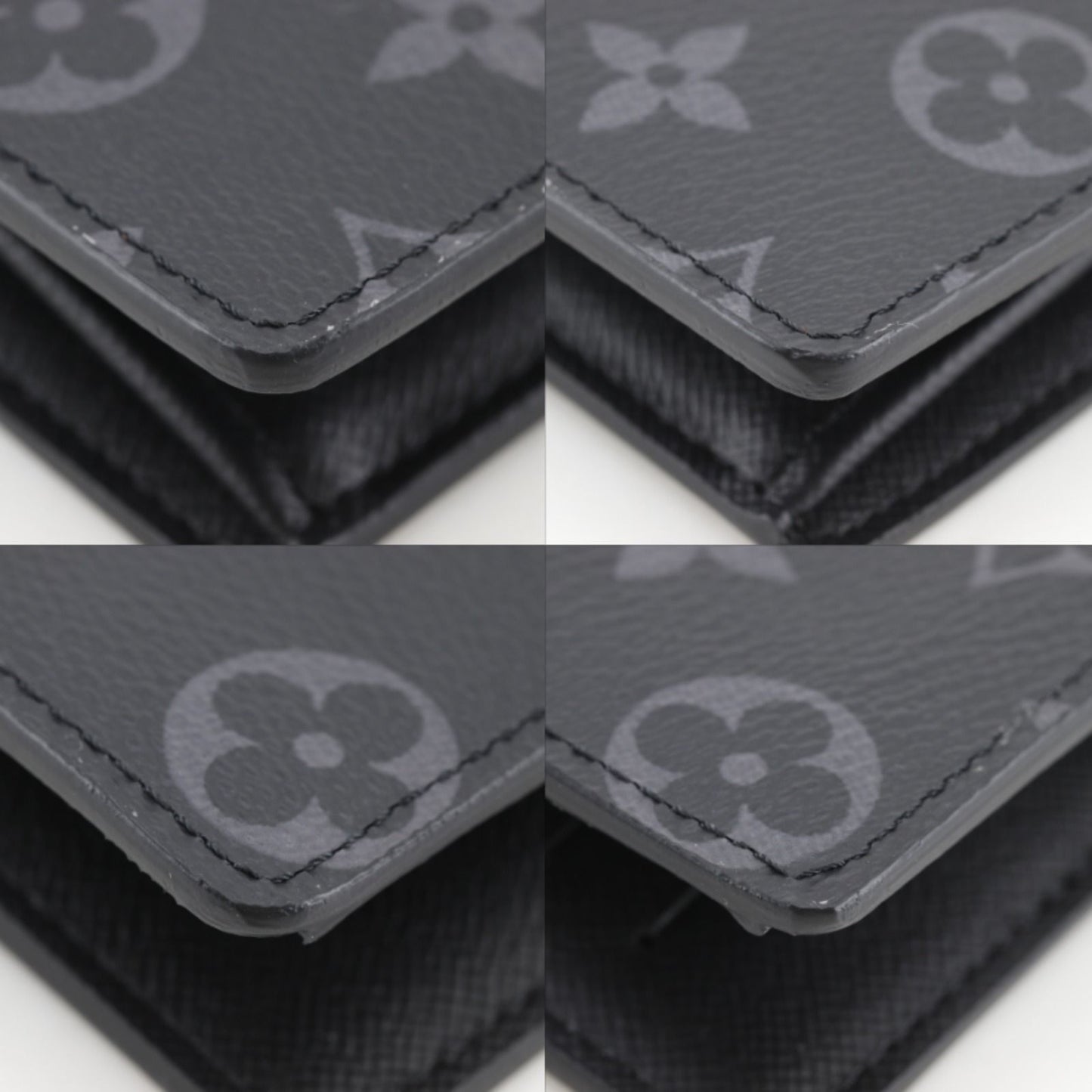 Louis Vuitton Portefeuille Brazza Monogram Eclipse Black Wallet — view 4