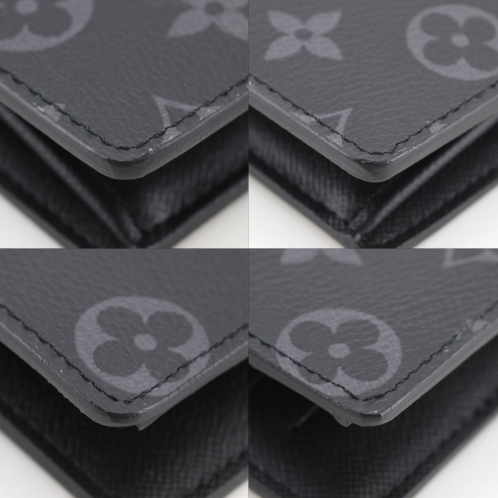 Louis Vuitton Portefeuille Brazza Monogram Eclipse Black Wallet — view 4