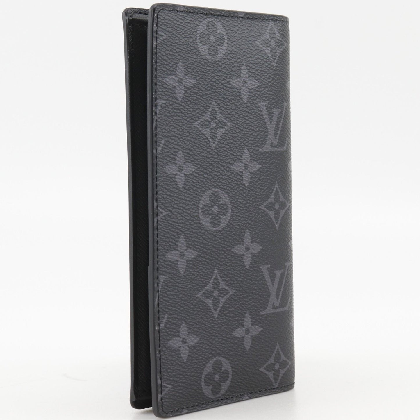 Louis Vuitton Portefeuille Brazza Monogram Eclipse Black Wallet — view 3