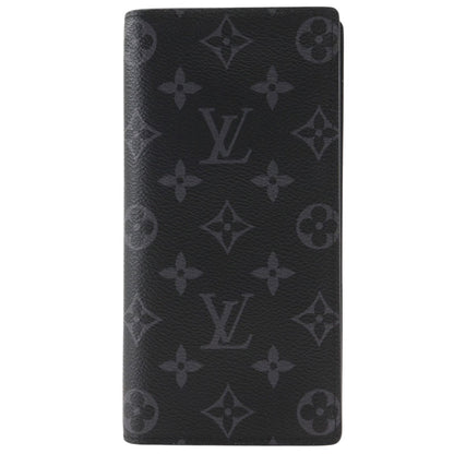 Louis Vuitton Portefeuille Brazza Monogram Eclipse Black Wallet